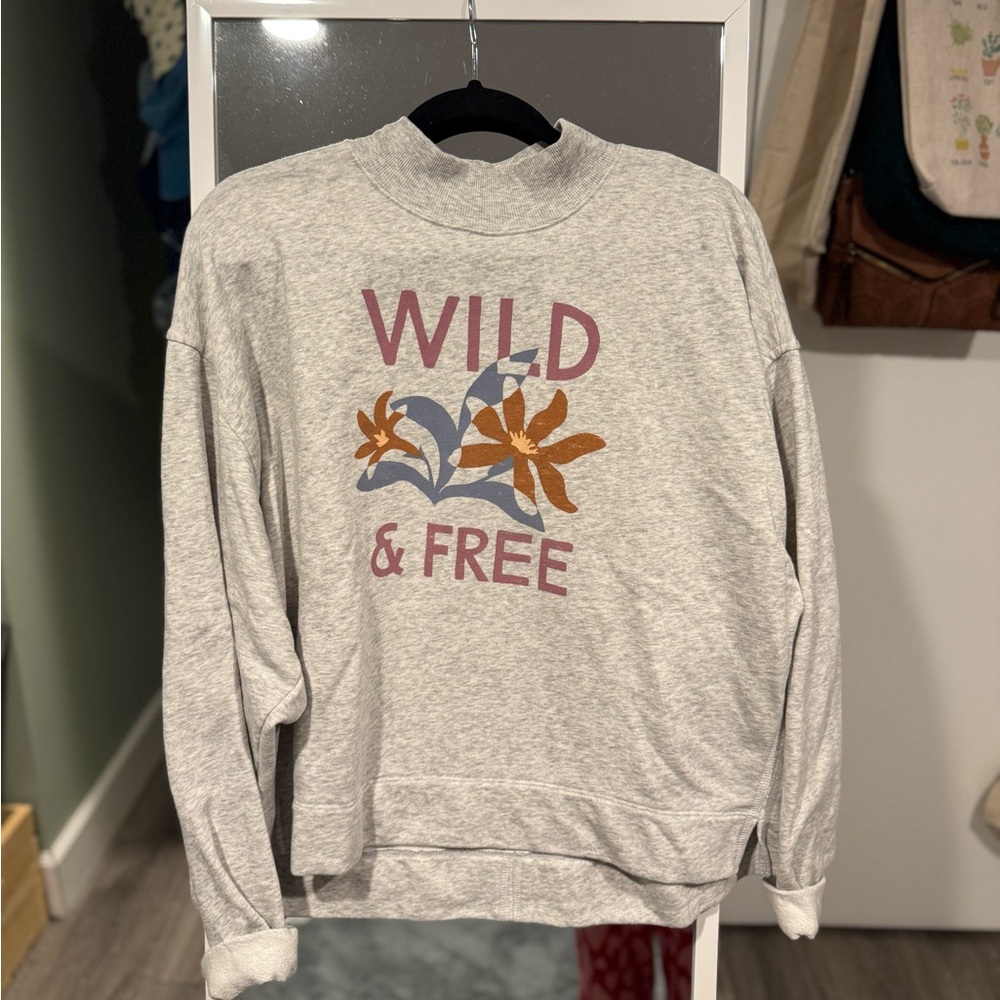 Old Navy Gray Wild & Free Sweatshirt